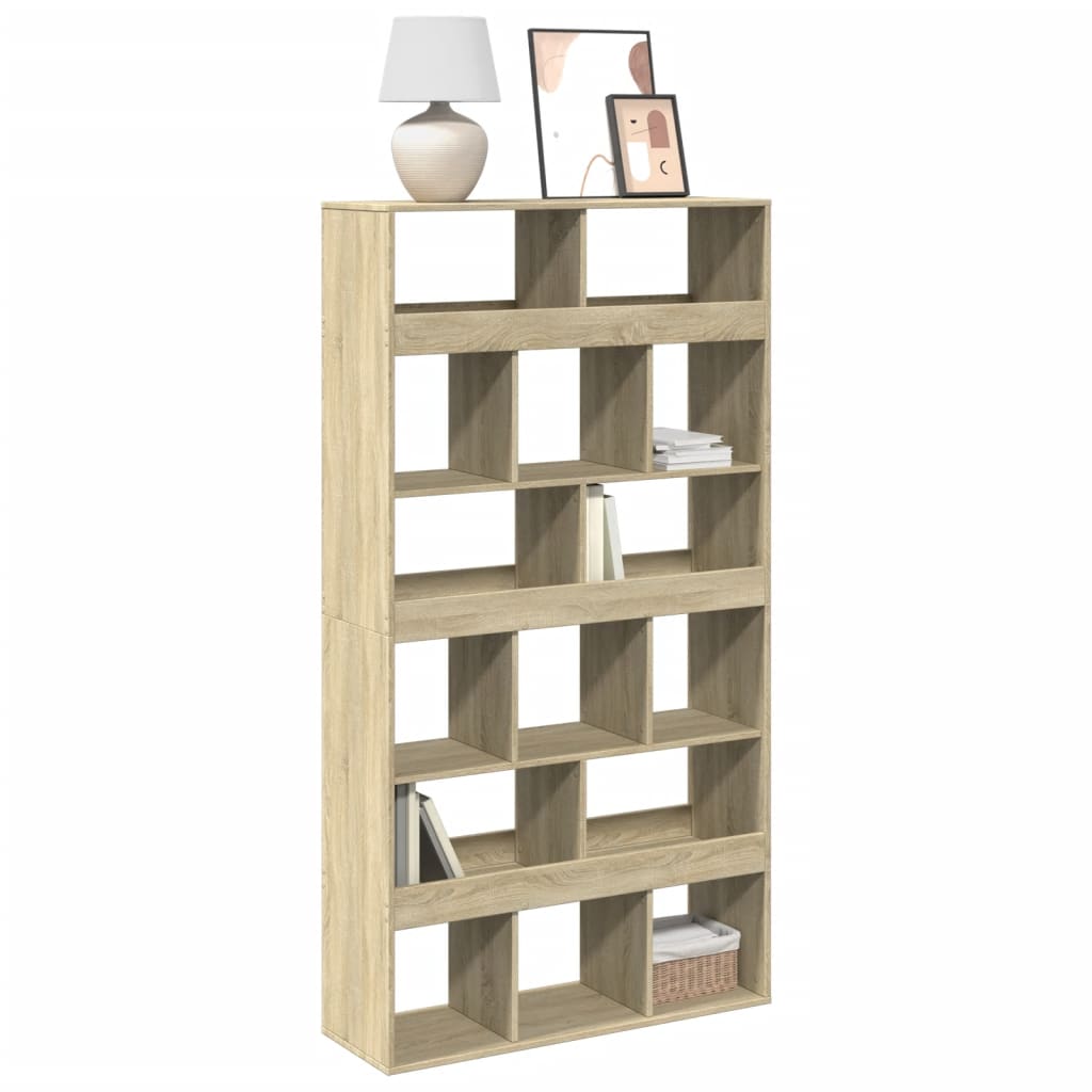 Bibliothèque chêne sonoma 100x33x187,5 cm bois d'ingénierie - XIOS