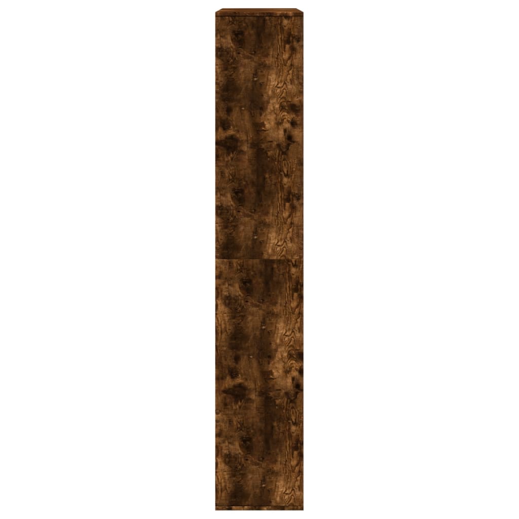 Bibliothèque chêne fumé 100x33x187,5 cm bois d'ingénierie - XIOS