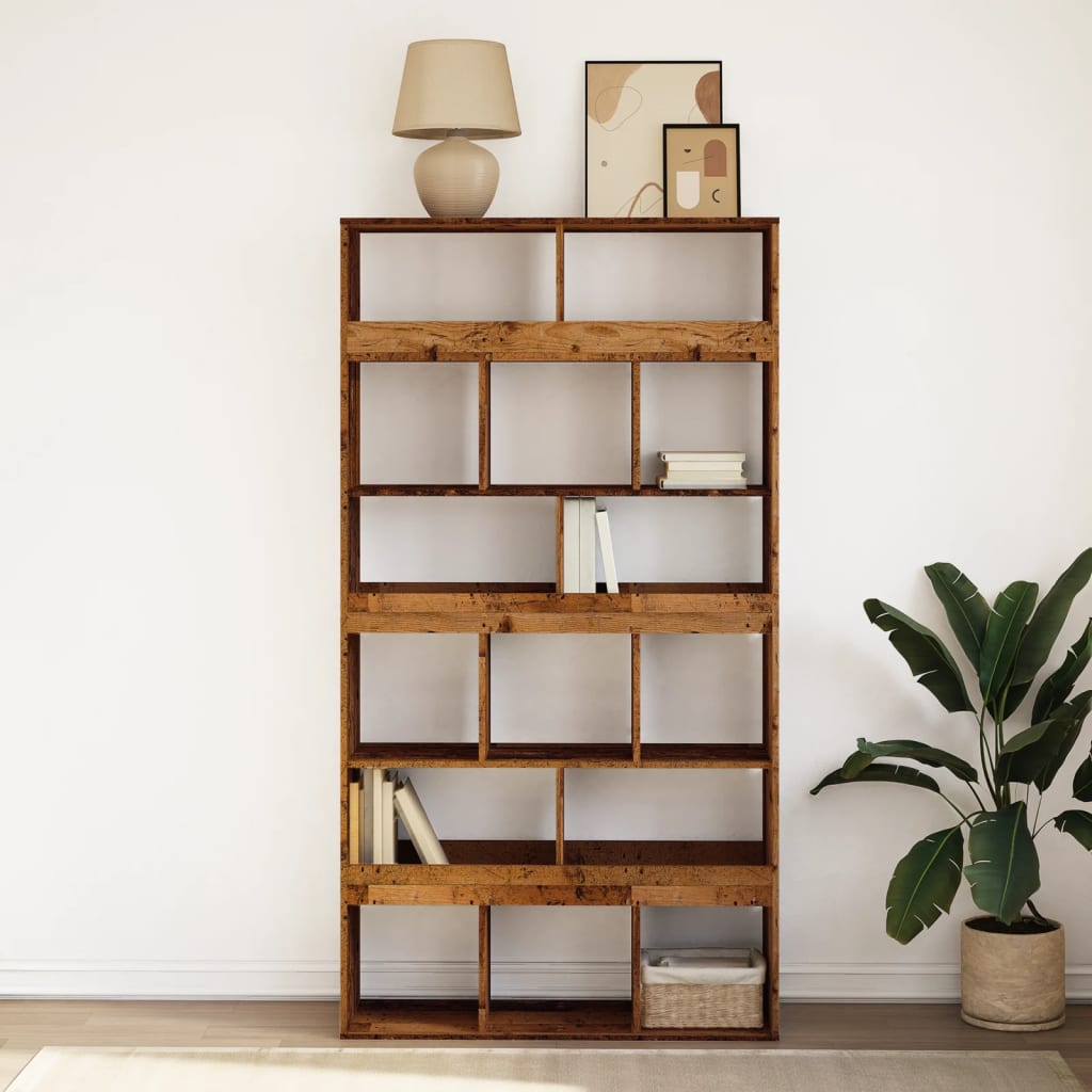 Bibliothèque vieux bois 100x33x187,5 cm bois d'ingénierie - XIOS