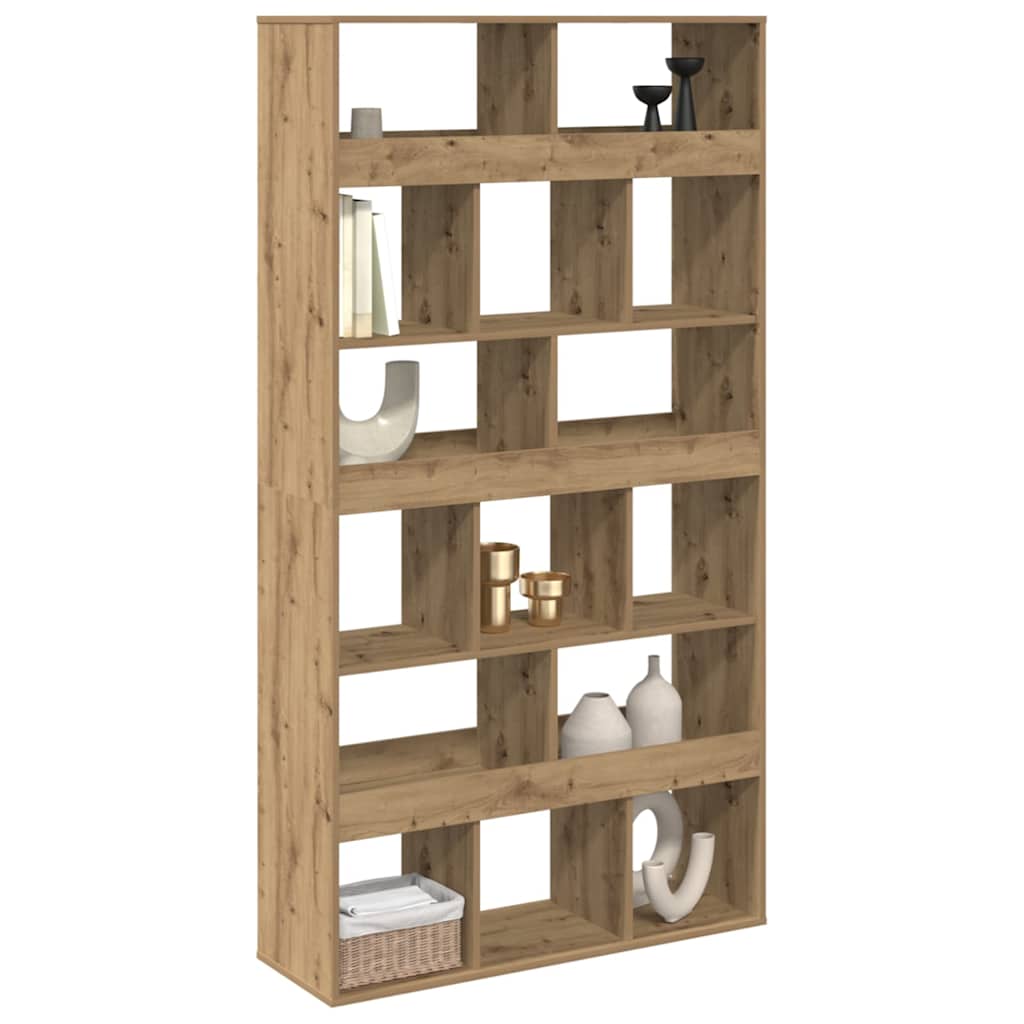 Bibliothèque chêne artisanal 100x33x187,5 cm bois d'ingénierie - XIOS