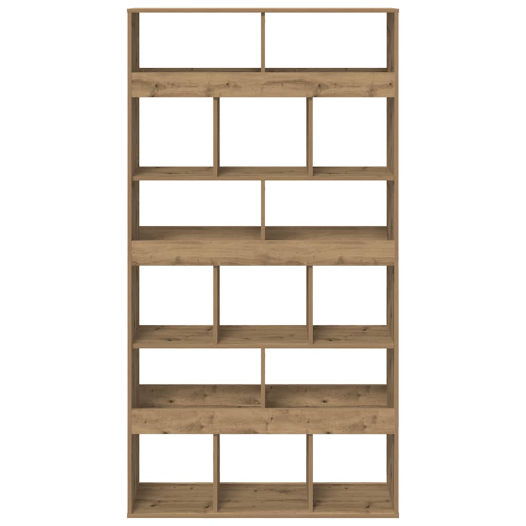 Bibliothèque chêne artisanal 100x33x187,5 cm bois d'ingénierie - XIOS