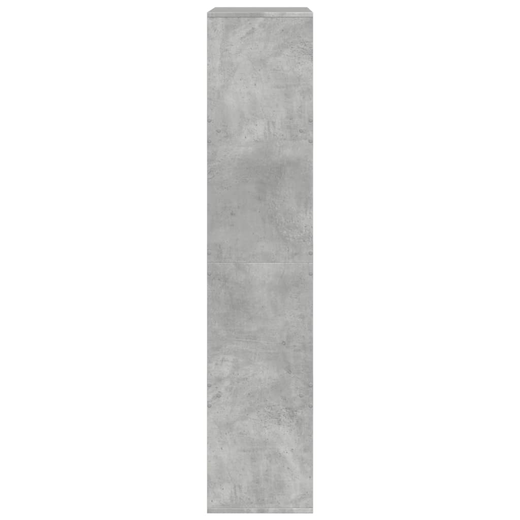 Bibliothèque gris béton 100x33x155,5 cm bois d'ingénierie - XIOS