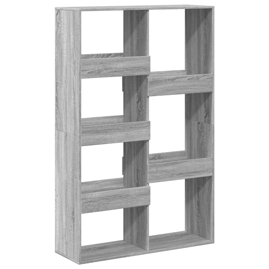 Bibliothèque sonoma gris 100x33x155,5 cm bois d'ingénierie - XIOS
