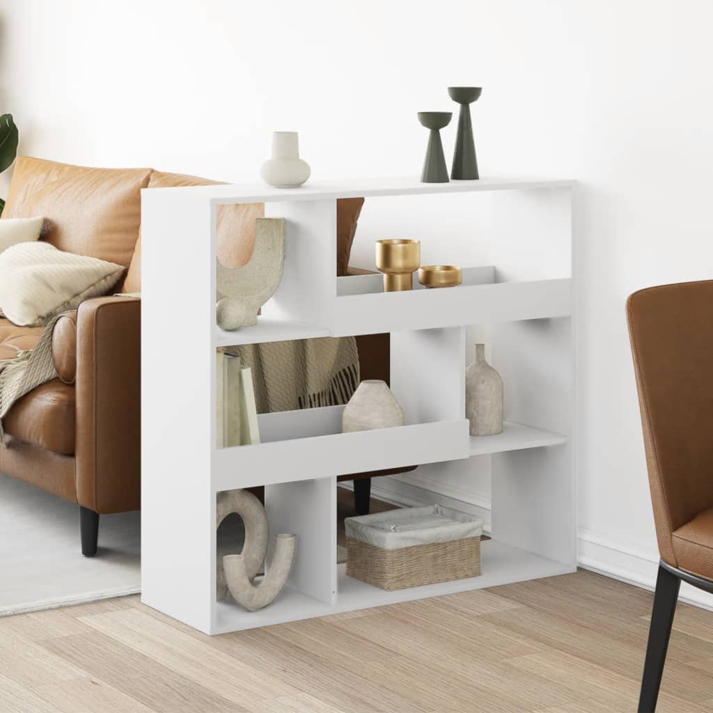 Cloison de séparation blanc 100x33x94,5 cm bois d'ingénierie - XIOS