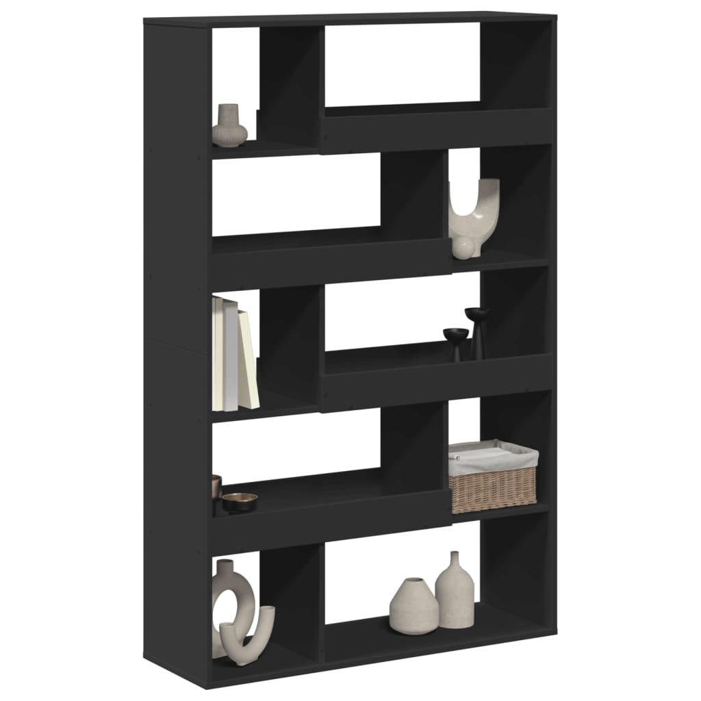 Cloison de séparation noir 100x33x156,5 cm bois d'ingénierie - XIOS