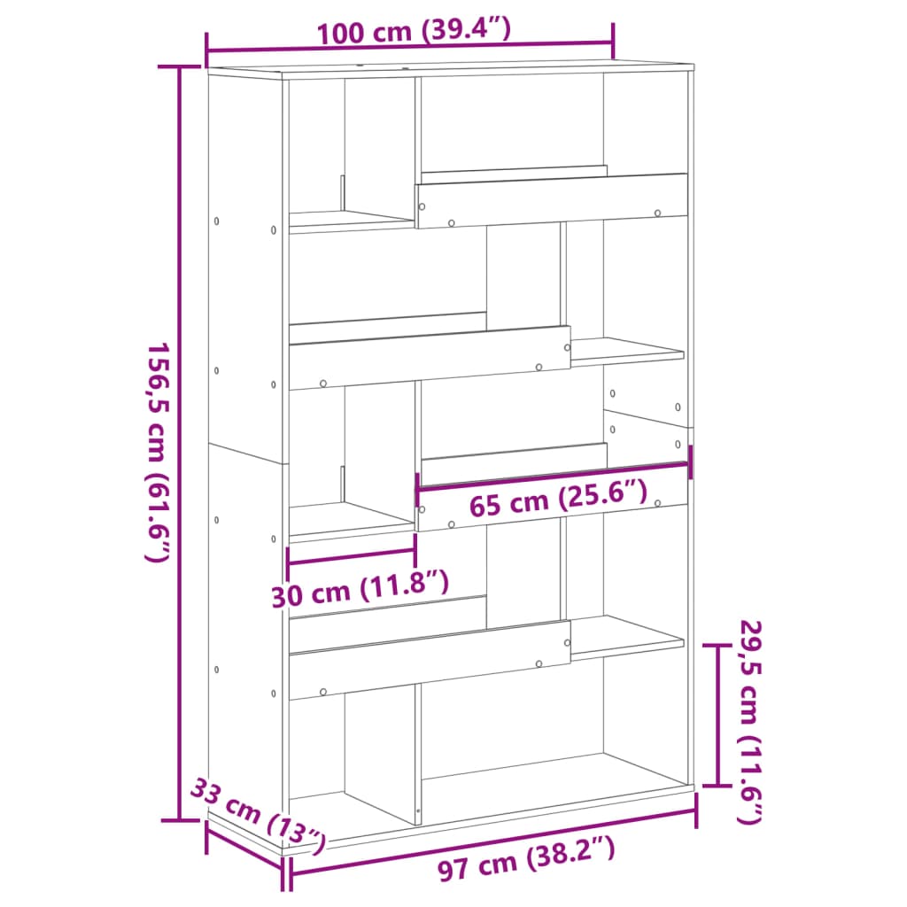 Cloison de séparation vieux bois bois d'ingénierie - XIOS