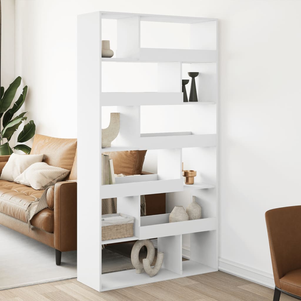Cloison de séparation blanc 100x33x187,5 cm bois d'ingénierie - XIOS