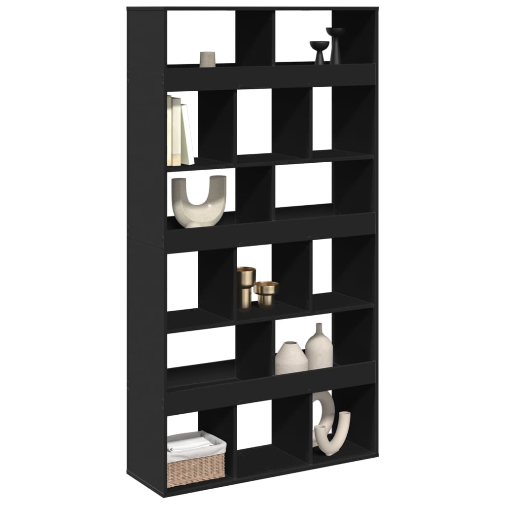 Cloison de séparation noir 100x33x187,5 cm bois d'ingénierie - XIOS