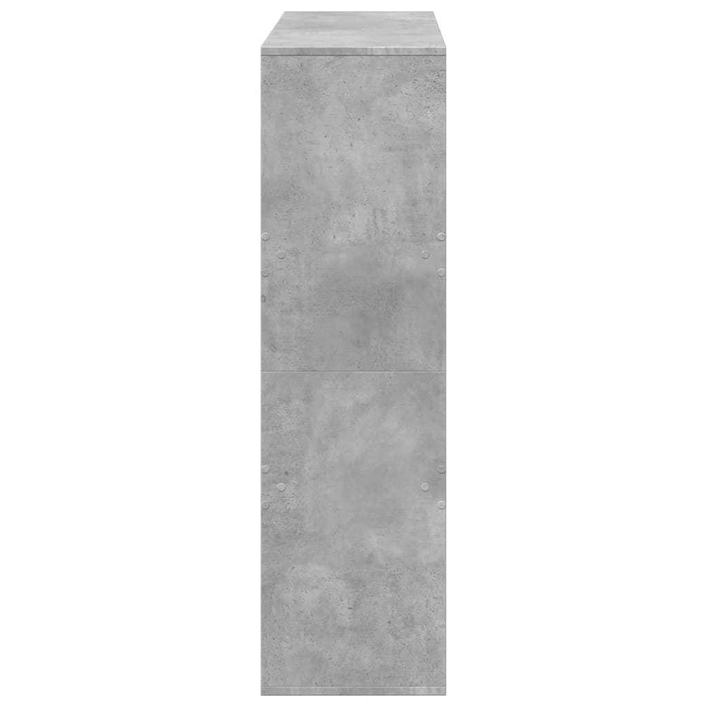 Cloison de séparation gris béton 100x33x115cm bois d'ingénierie - XIOS
