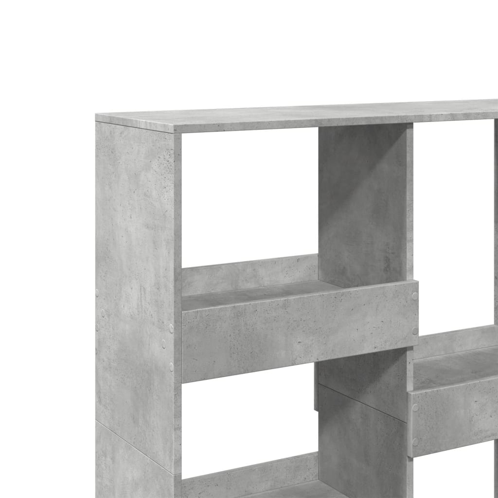Cloison de séparation gris béton 100x33x115cm bois d'ingénierie - XIOS