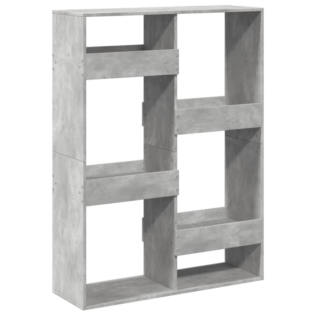 Cloison de séparation gris béton 100x33x135cm bois d'ingénierie - XIOS