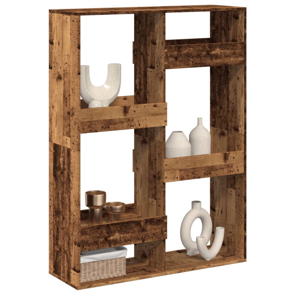 Cloison de séparation vieux bois 100x33x135cm bois d'ingénierie - XIOS