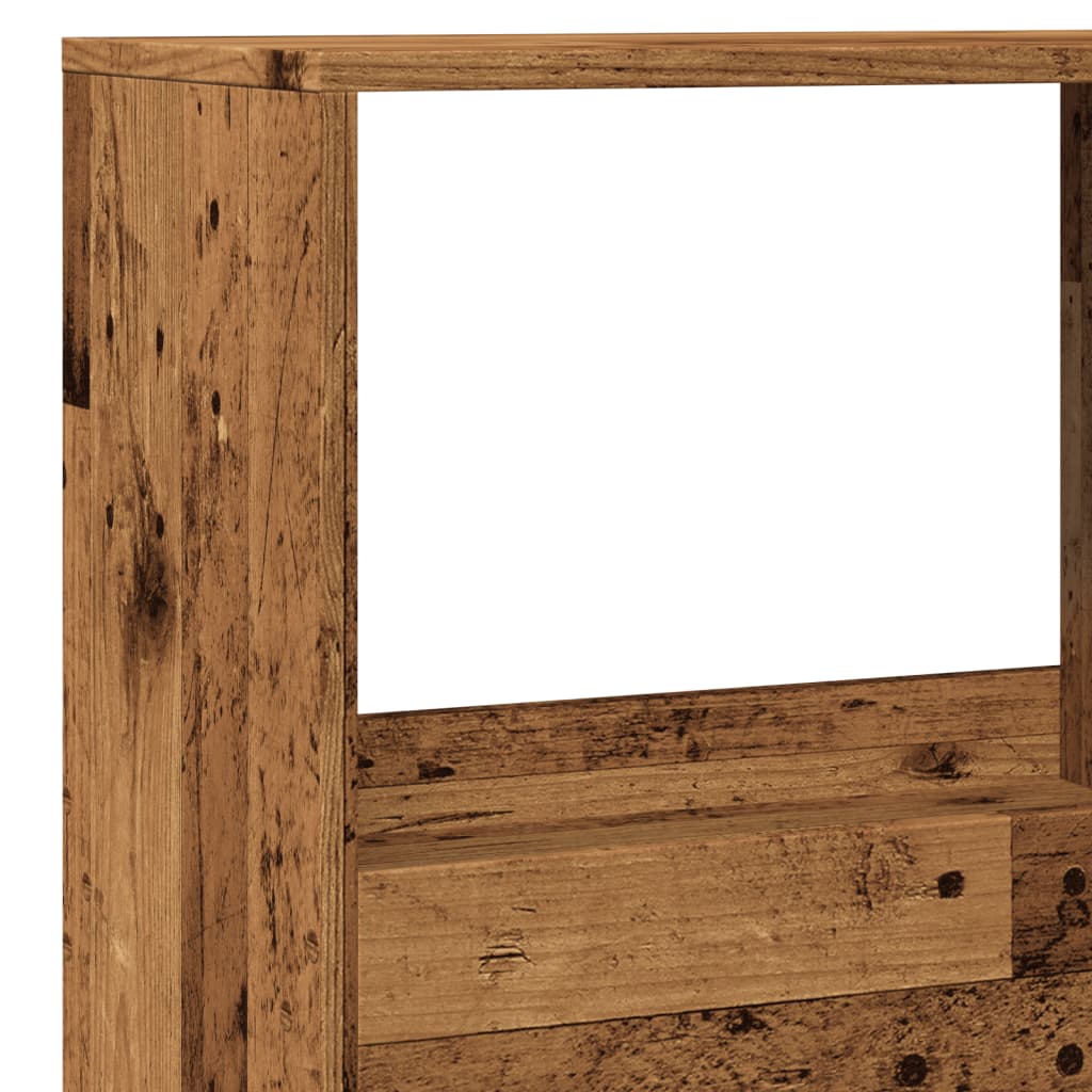Cloison de séparation vieux bois 100x33x155,5cm bois ingénierie - XIOS