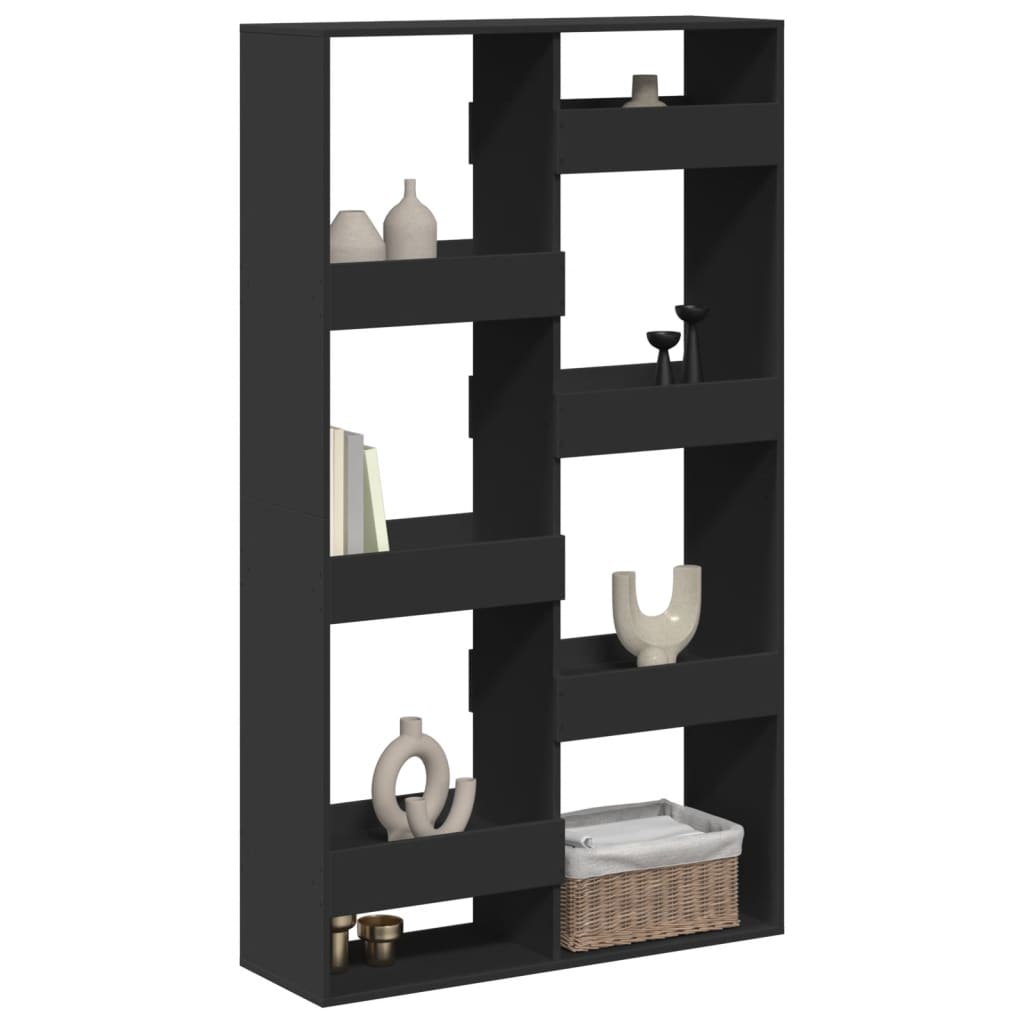 Cloison de séparation noir 100x33x175 cm bois ingénierie - XIOS