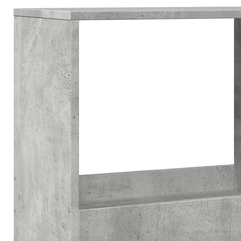 Cloison de séparation gris béton 100x33x175cm bois d'ingénierie - XIOS