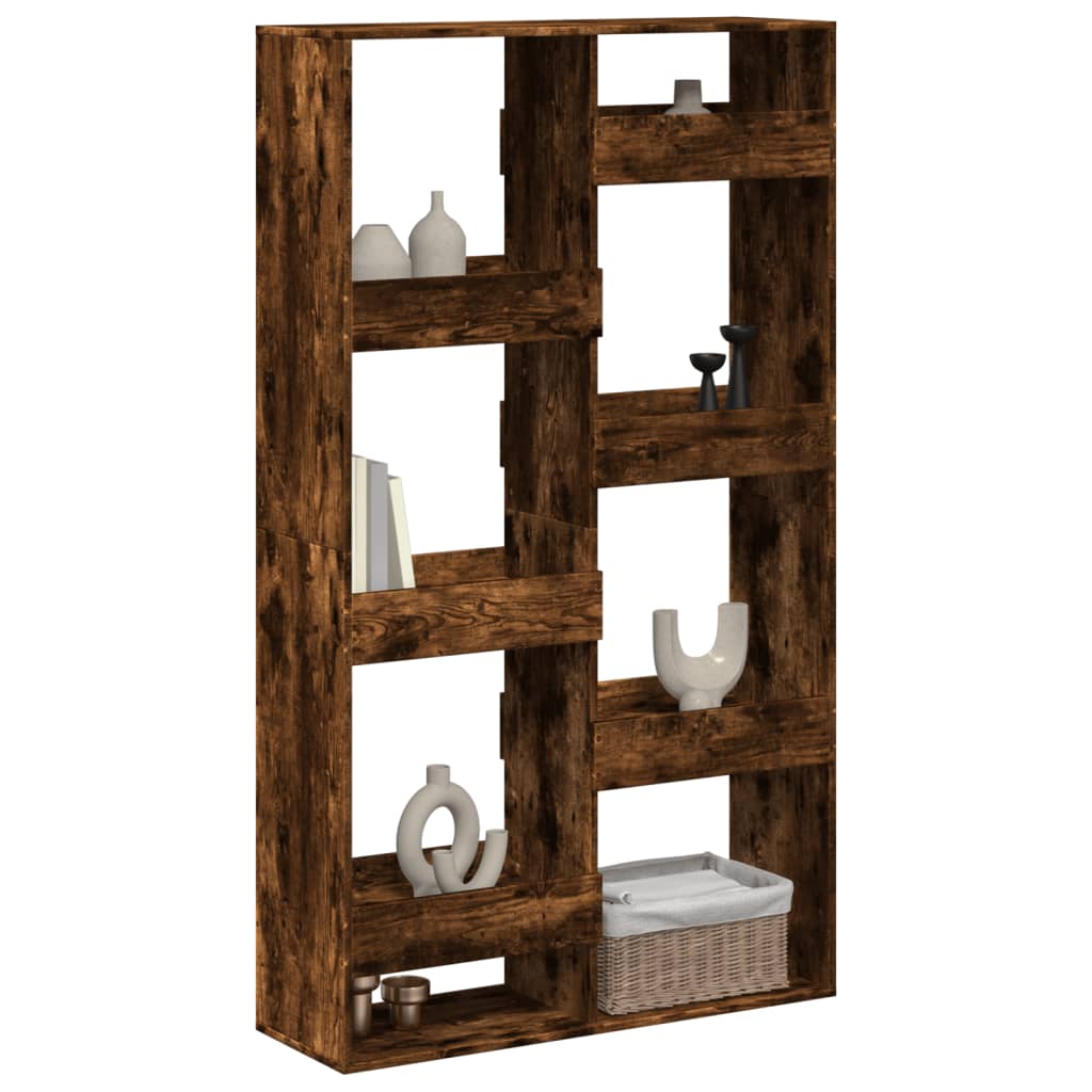 Cloison de séparation chêne fumé100x33x175 cm bois d'ingénierie - XIOS