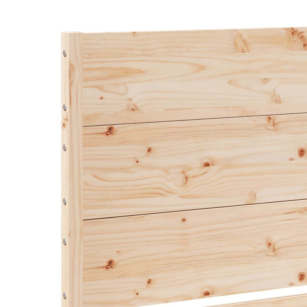 Cadre de lit extra long sans matelas 200x210 cm bois massif - XIOS
