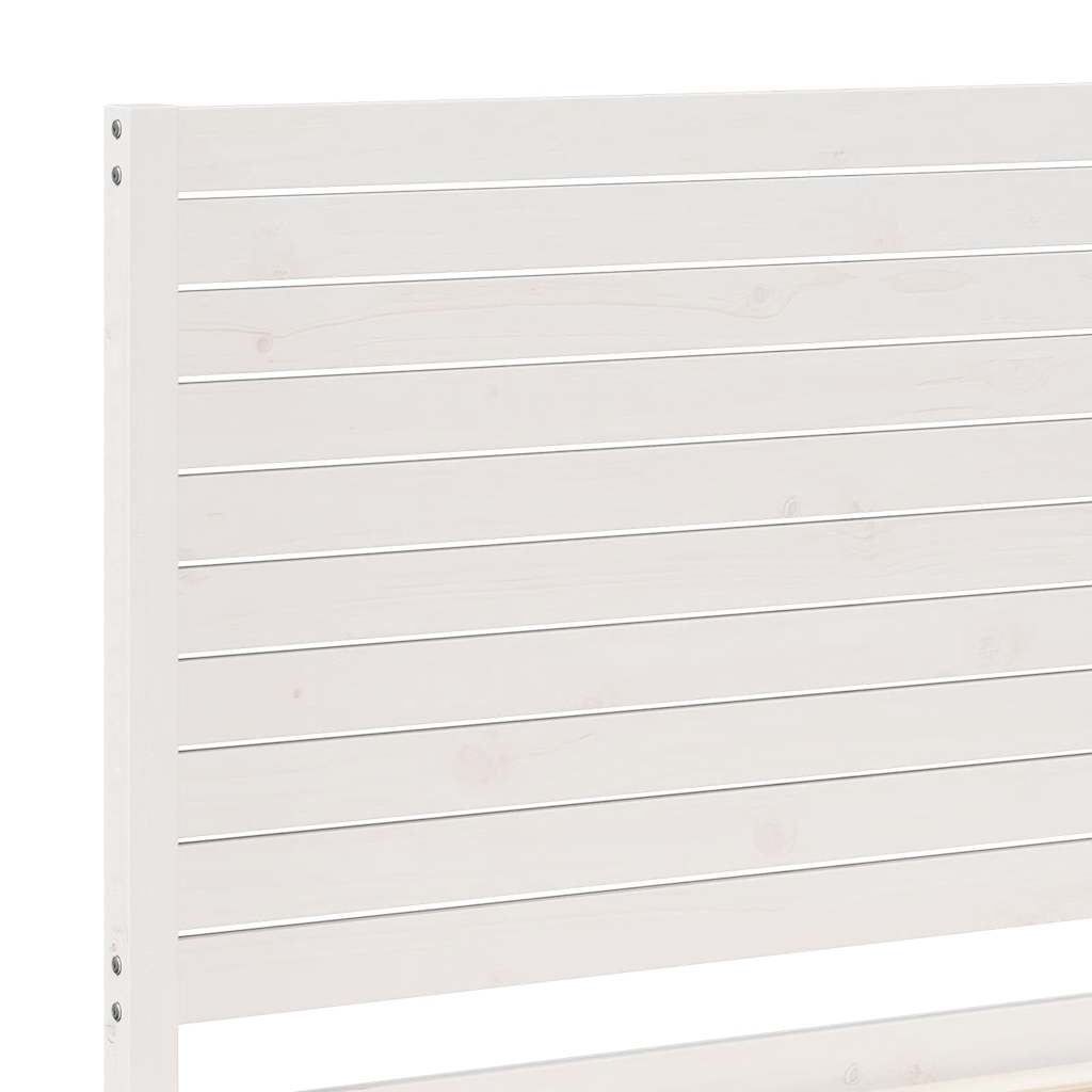 Cadre de lit extra long sans matelas 90x210 cm bois massif - XIOS