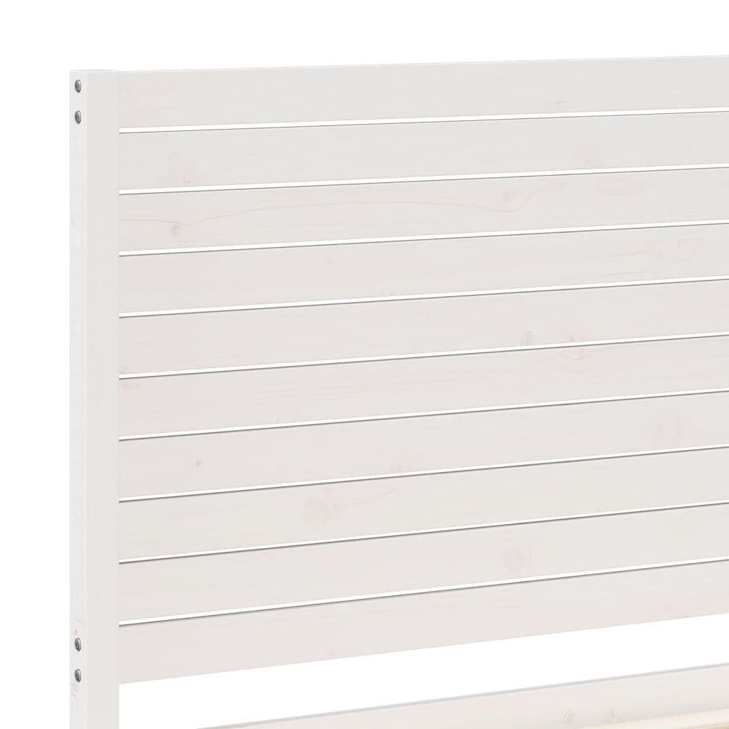 Cadre de lit extra long sans matelas 200x210 cm bois massif - XIOS