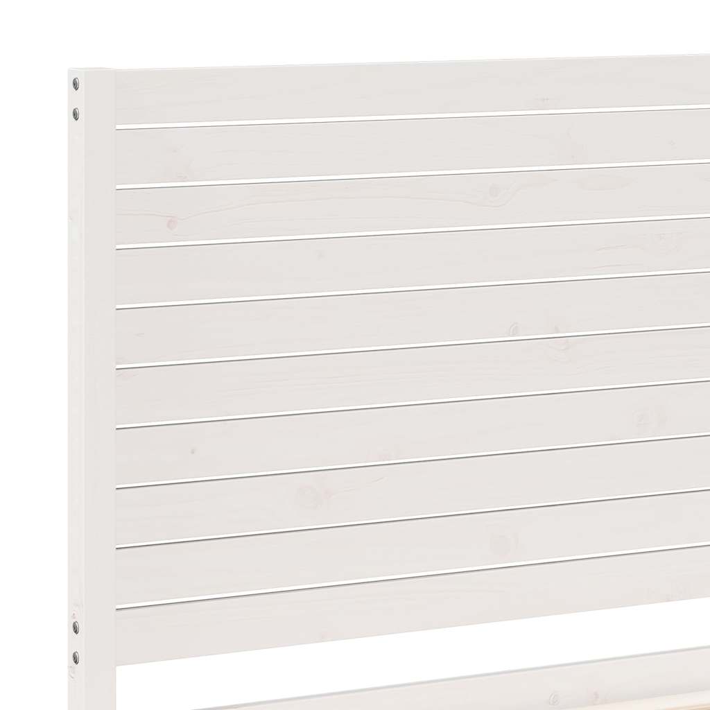 Cadre de lit extra long sans matelas 90x220 cm bois massif - XIOS