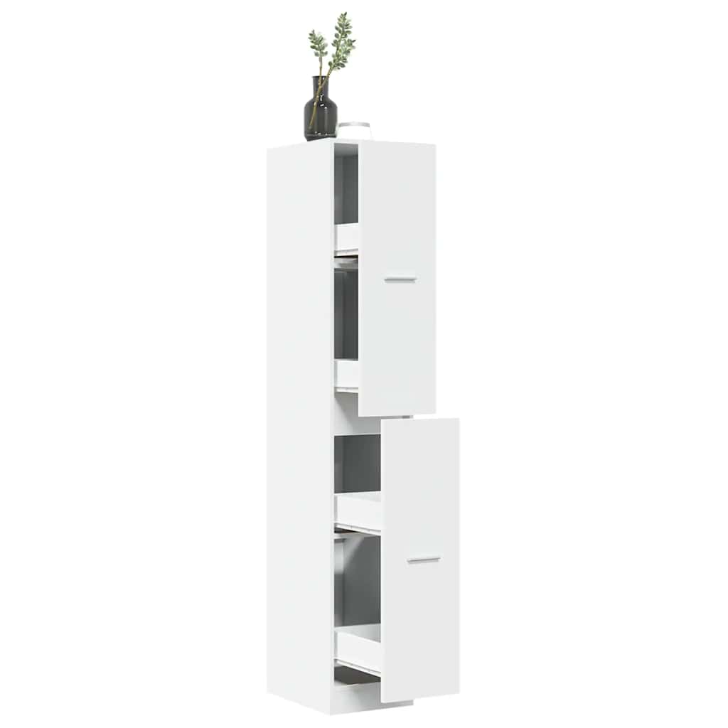Armoire d'apothicaire blanche 30 x 41 x 174,5 cm Bois d'ingénierie - XIOS
