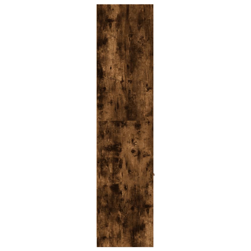 Armoire d'apothicaire chêne fumé 30x41x174,5 cm bois ingénierie - XIOS