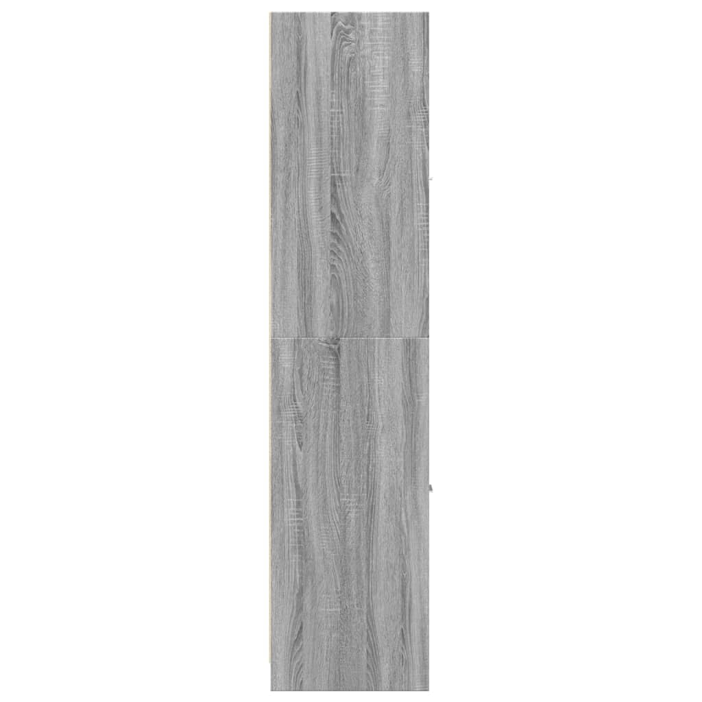Armoire apothicaire sonoma gris 30x41x174,5cm bois d'ingénierie - XIOS