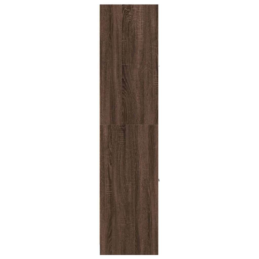 Armoire apothicaire chêne marron 30x41x174,5 cm bois ingénierie - XIOS