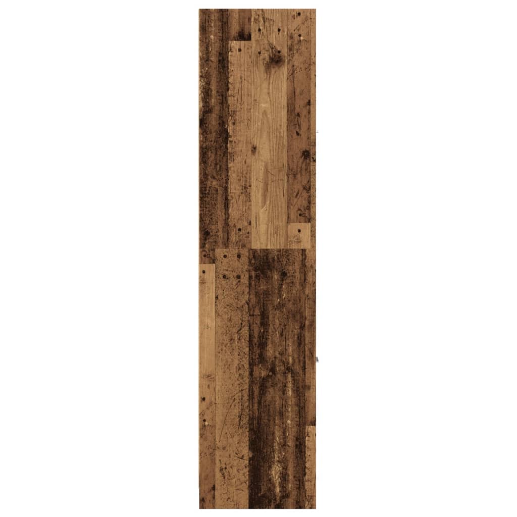 Armoire d'apothicaire vieux bois 30x41x174,5 cm bois ingénierie - XIOS