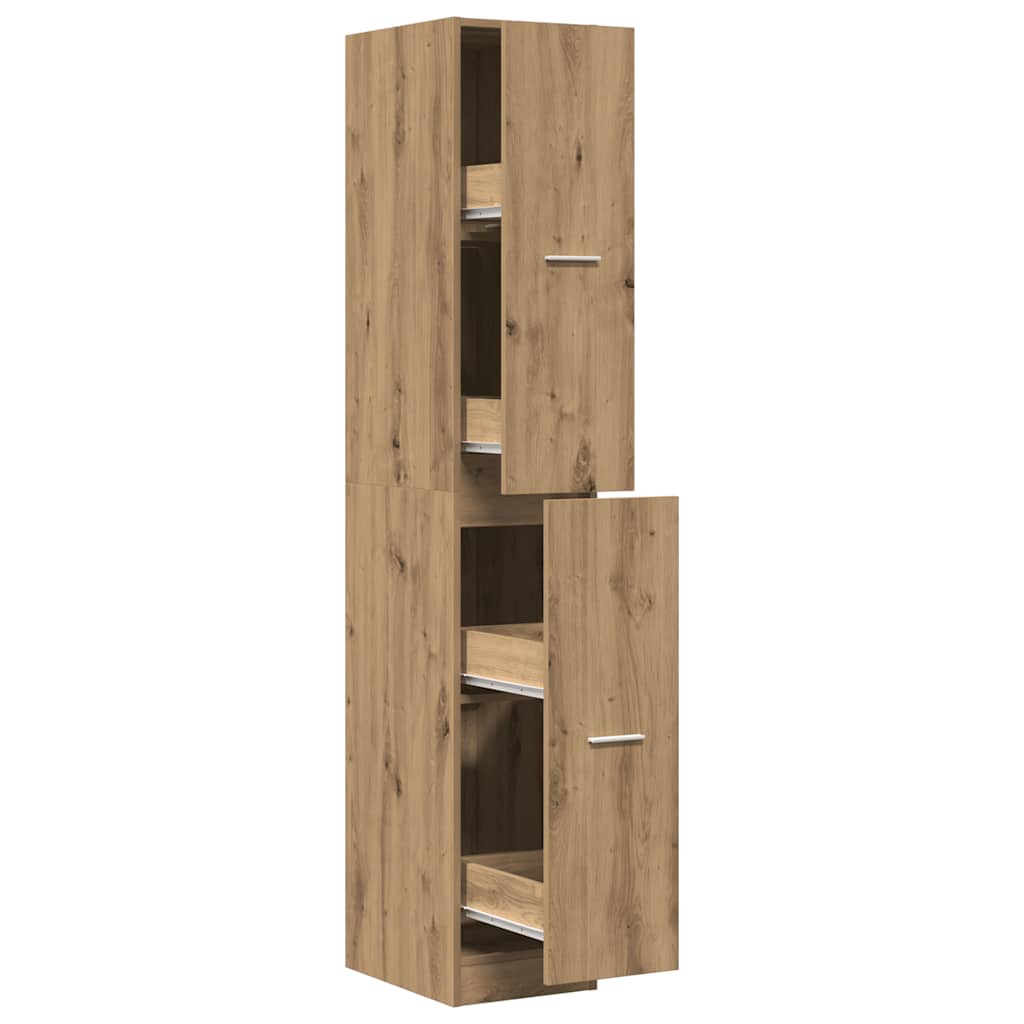 Armoire d'apothicaire chêne artisanal bois d'ingénierie - XIOS