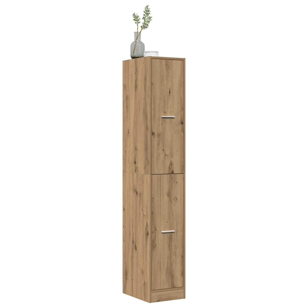 Armoire d'apothicaire chêne artisanal bois d'ingénierie - XIOS