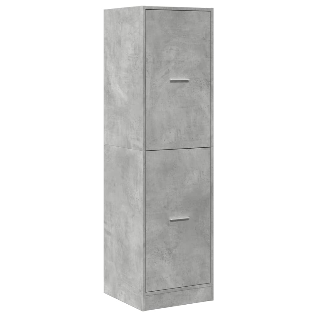 Armoire d'apothicaire gris béton 40x41x144,5 cm bois ingénierie - XIOS