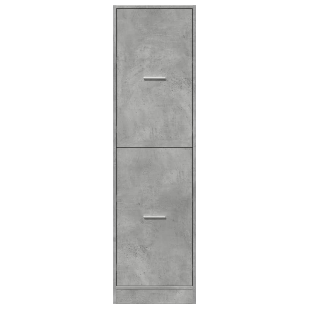 Armoire d'apothicaire gris béton 40x41x144,5 cm bois ingénierie - XIOS