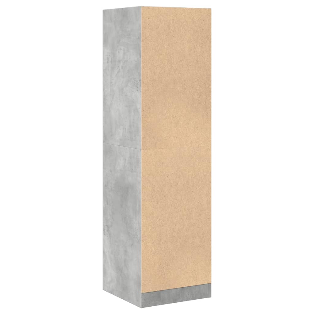 Armoire d'apothicaire gris béton 40x41x144,5 cm bois ingénierie - XIOS