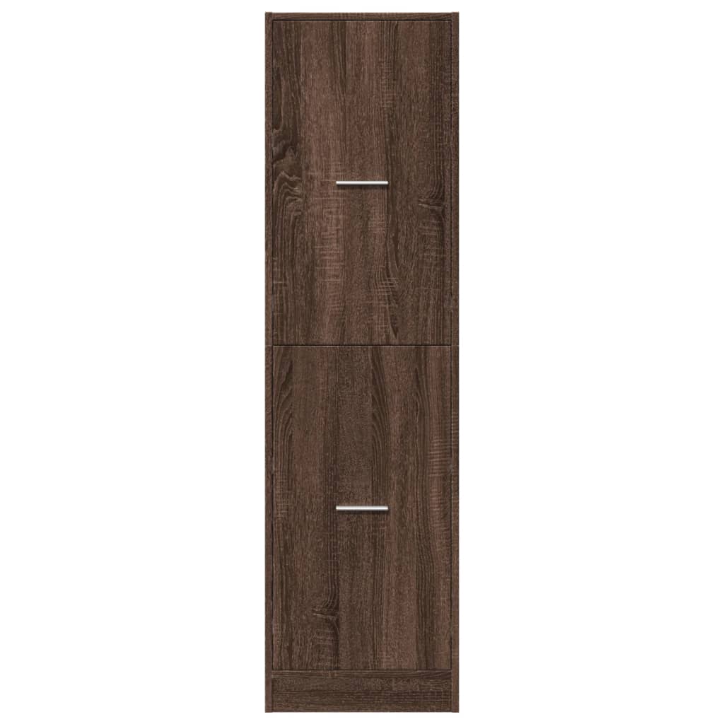Armoire apothicaire chêne marron 40x41x144,5 cm bois ingénierie - XIOS