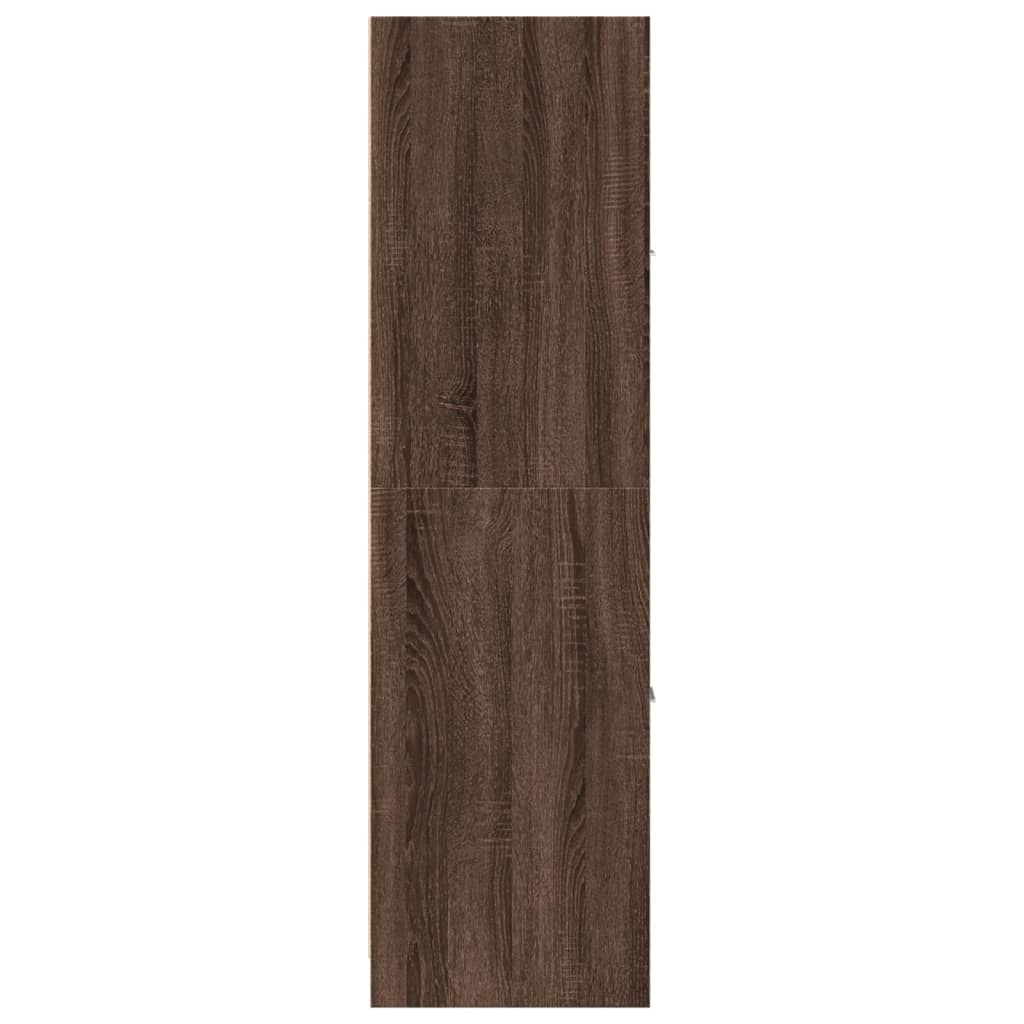 Armoire apothicaire chêne marron 40x41x144,5 cm bois ingénierie - XIOS