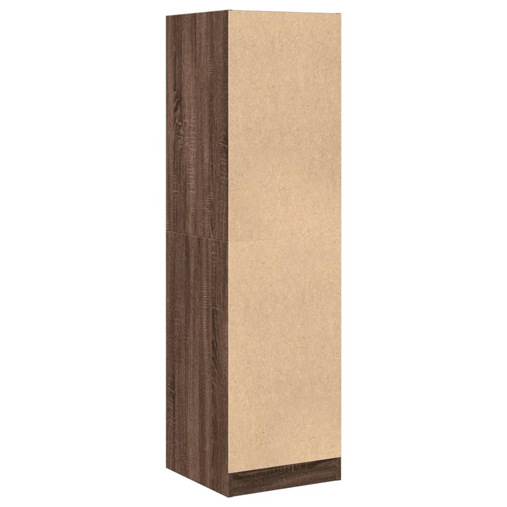 Armoire apothicaire chêne marron 40x41x144,5 cm bois ingénierie - XIOS