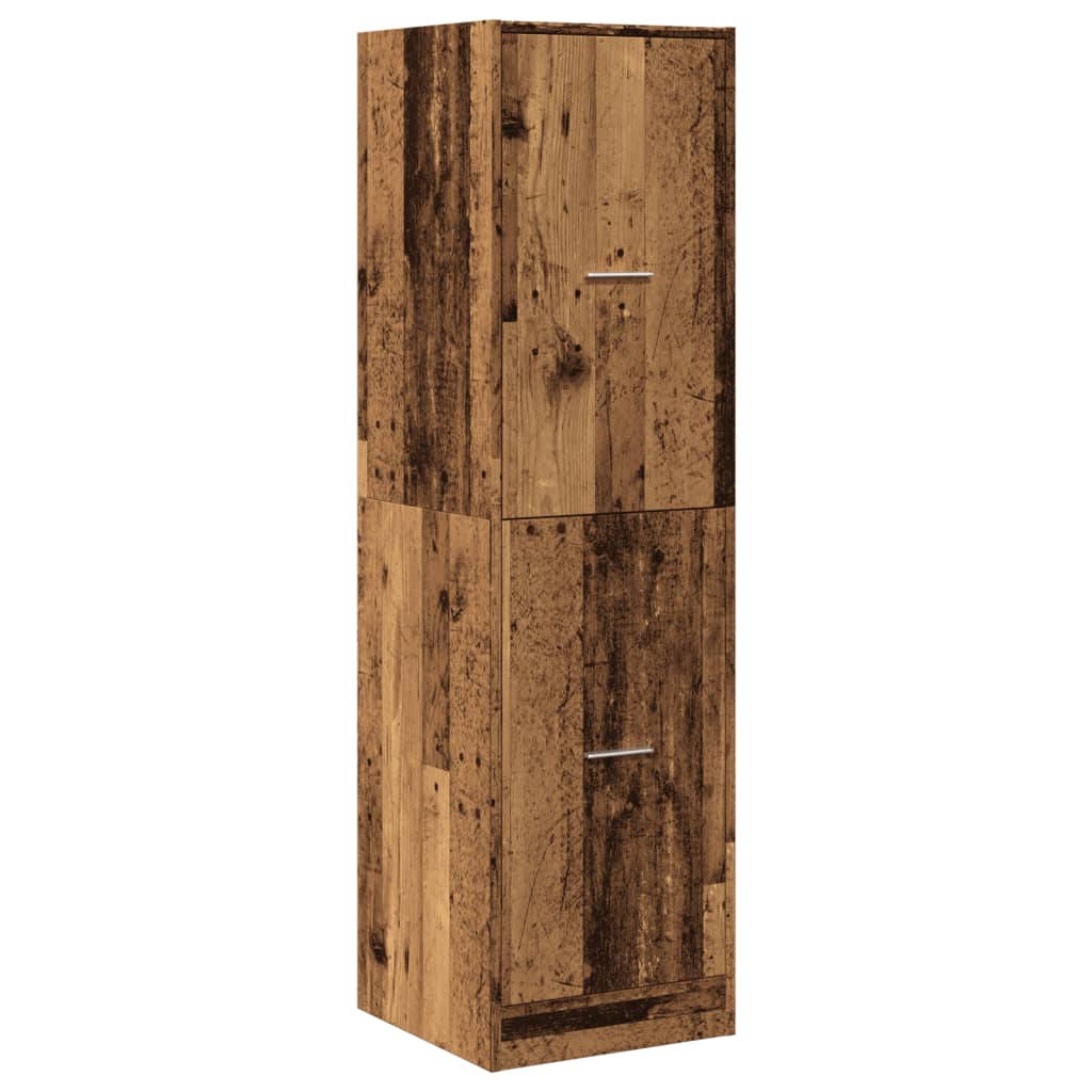 Armoire d'apothicaire vieux bois 40x41x144,5 cm bois ingénierie - XIOS