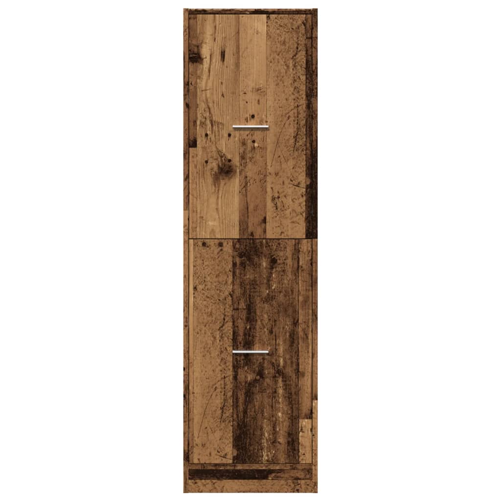 Armoire d'apothicaire vieux bois 40x41x144,5 cm bois ingénierie - XIOS
