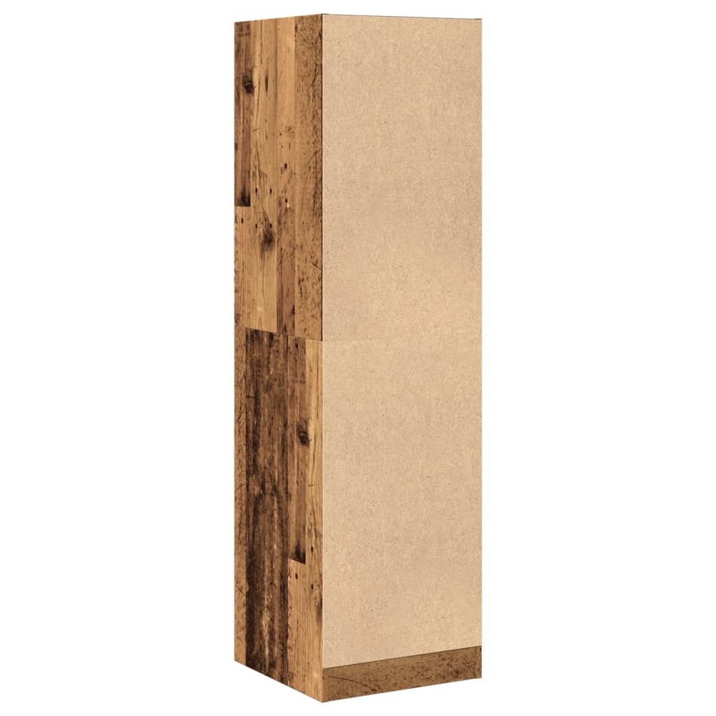 Armoire d'apothicaire vieux bois 40x41x144,5 cm bois ingénierie - XIOS