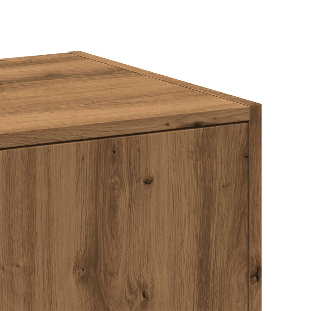 Armoire d'apothicaire chêne artisanal bois d'ingénierie - XIOS