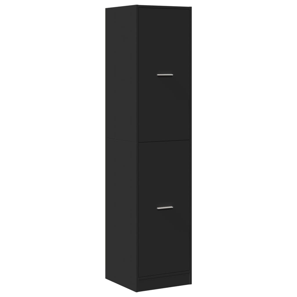 Armoire d'apothicaire noir 40x41x174,5 cm bois d'ingénierie - XIOS