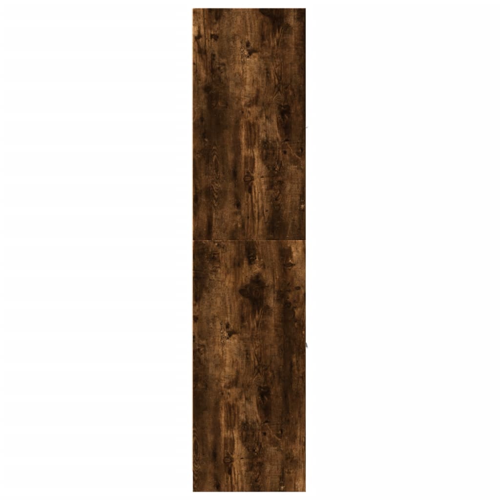 Armoire d'apothicaire chêne fumé 40x41x174,5 cm bois ingénierie - XIOS