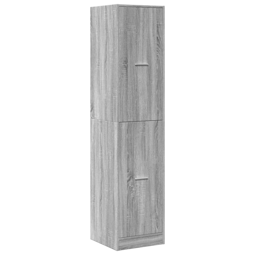 Armoire apothicaire sonoma gris 40x41x174,5cm bois d'ingénierie - XIOS