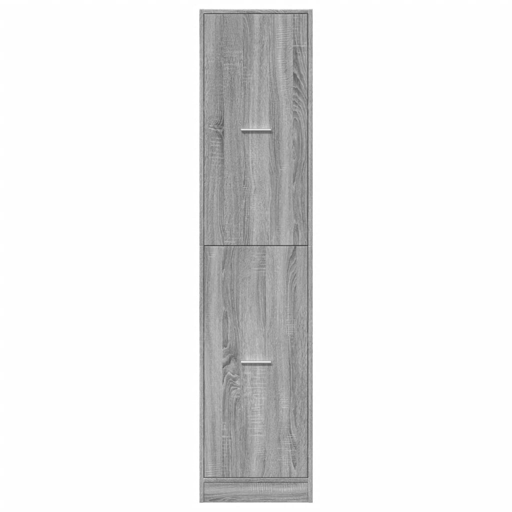 Armoire apothicaire sonoma gris 40x41x174,5cm bois d'ingénierie - XIOS