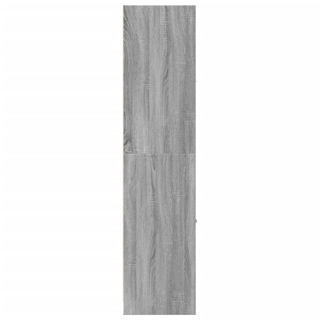 Armoire apothicaire sonoma gris 40x41x174,5cm bois d'ingénierie - XIOS