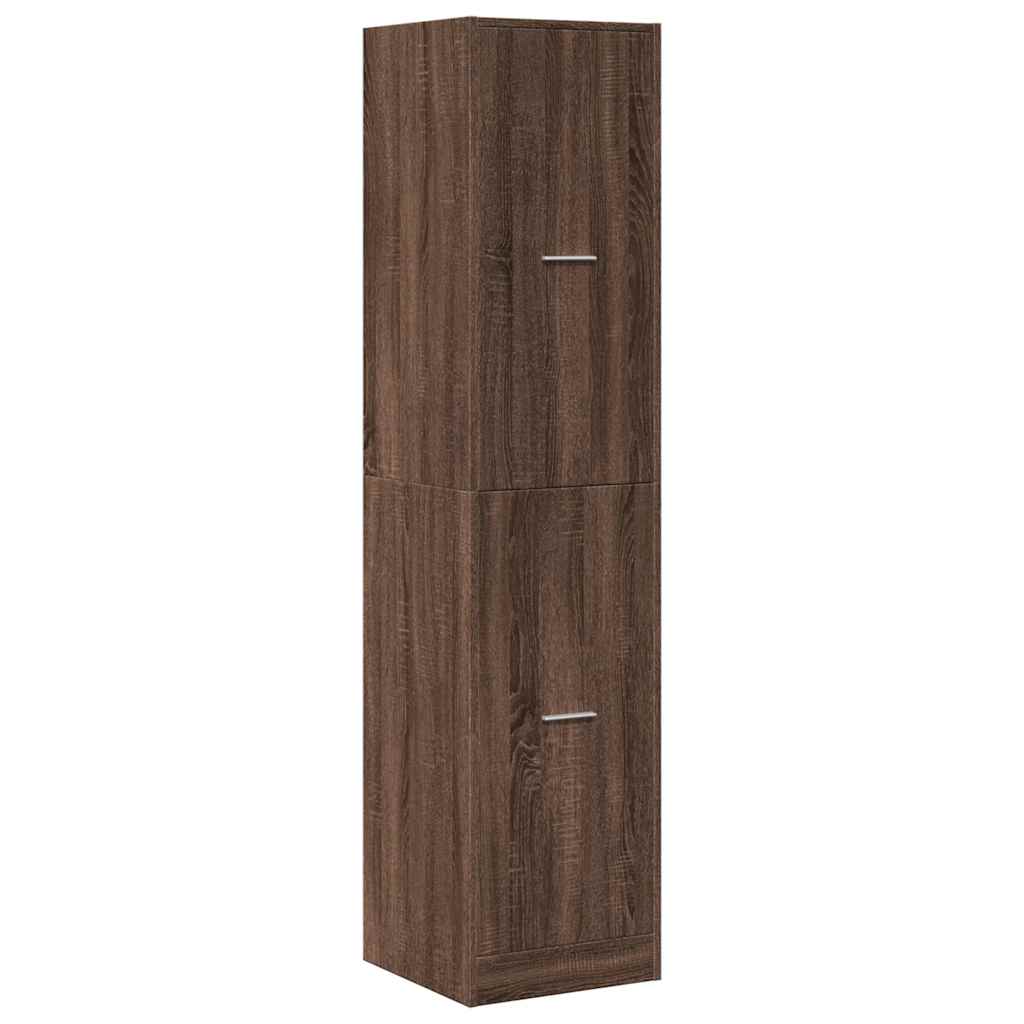 Armoire apothicaire chêne marron 40x41x174,5 cm bois ingénierie - XIOS