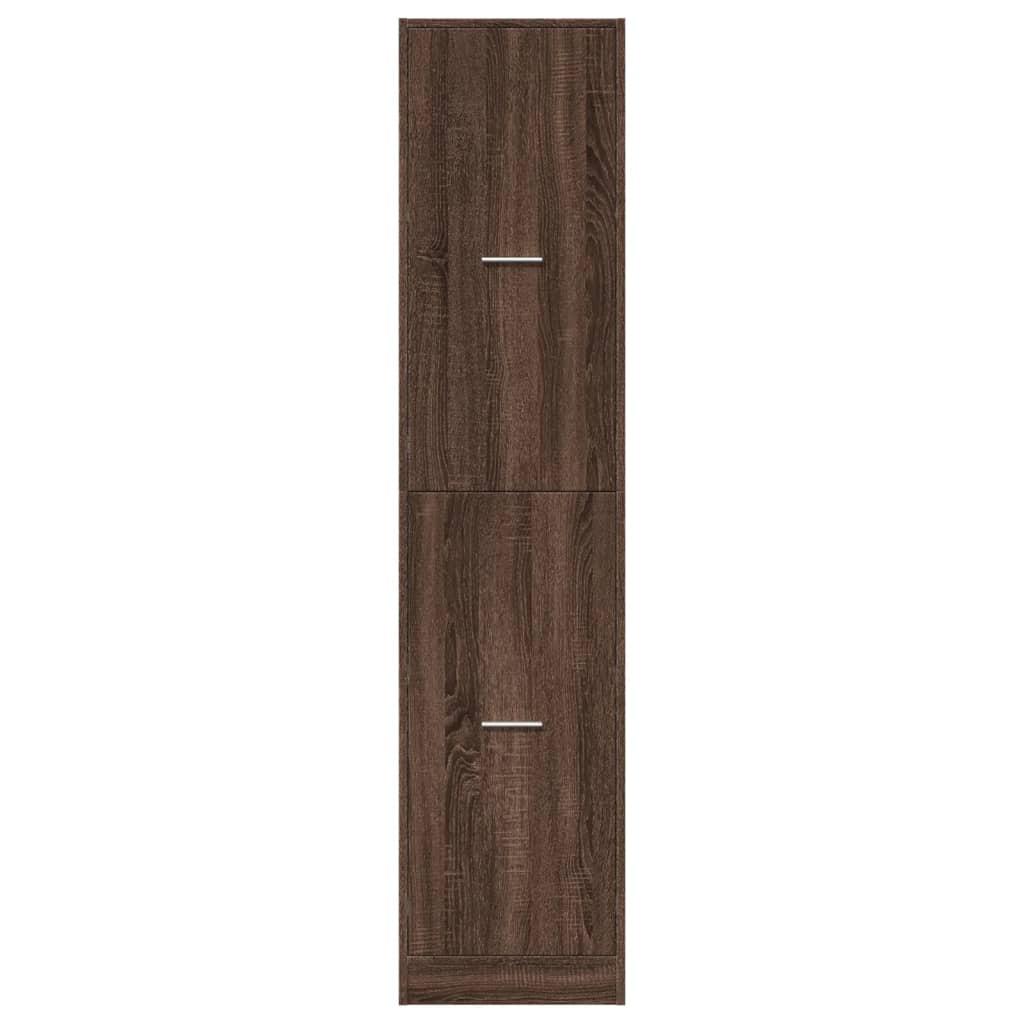 Armoire apothicaire chêne marron 40x41x174,5 cm bois ingénierie - XIOS