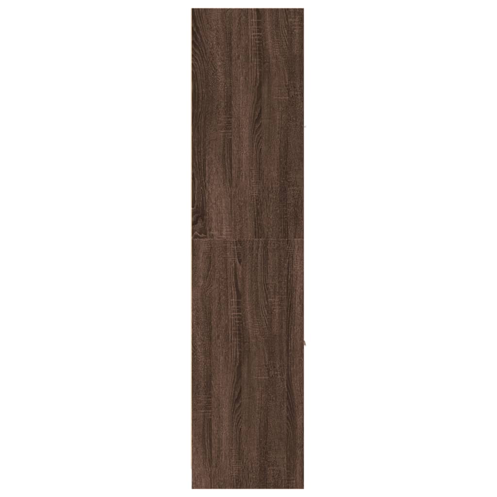 Armoire apothicaire chêne marron 40x41x174,5 cm bois ingénierie - XIOS