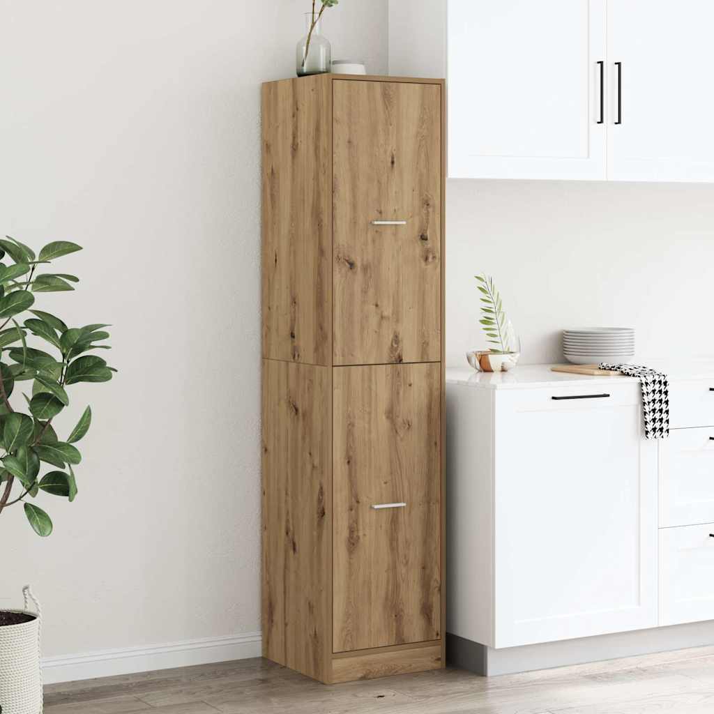 Armoire d'apothicaire chêne artisanal bois d'ingénierie - XIOS